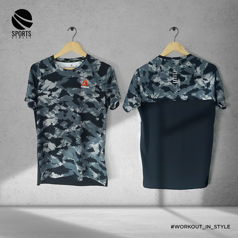 Reebok 3015 Grey Camo Training Shirt